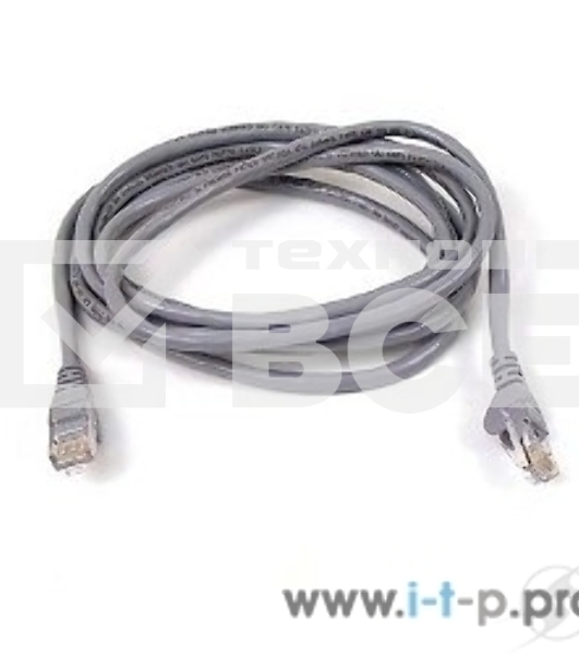 Патч-корд UTP, кат 5e, 3м с RJ45 серый