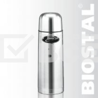 Термос BIOSTAL NB-500 0.5 л, узкое горло, нерж., с крышкой-чашкой, 2 пробки (в уп. 12 шт) &