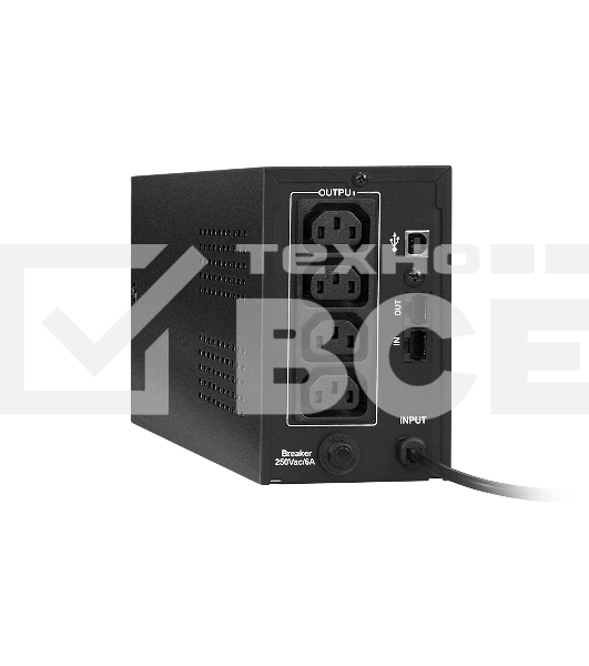 Источник бесперебойного питания ExeGate EP285596RUS SpecialPro UNB-650.LED.AVR.C13.RJ.USB <650VA/360W, LED, AVR, 4*IEC-C13, RJ45/11, USB, Black>