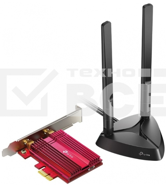 Адаптер TP-Link Wi-Fi 11AX 3000Mbps dual-band PCI-E adapter, two external Antennas