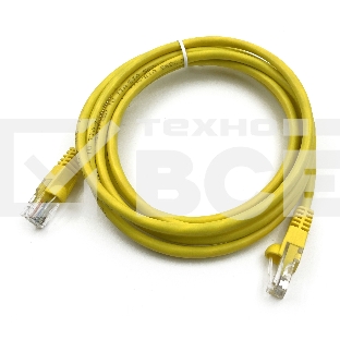 Патч-корд Buro UTP cat5E 2м желтый RJ-45 (m)-RJ-45 (m)