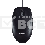Мышь проводная Logitech M100/100R DARK/GREY (темно-серая/черная), 1000 dpi, USB, кнопки - 3, фото7