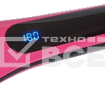Стайлер Galaxy Line GL 4635, розовый, 50 Вт, керамическое покрытие рабочей поверхности, регулятор температурных режимов (80-230 С), светодиодный дисплей с индикацией температурных режимов, массажные зубчики для улучшения кровообращения кожи головы и стиму, фото5