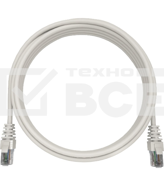 Патч-корд NTSS NTSS-PC-UTP-RJ45-5e-1.0-LSZH-WT NTSS-PC-UTP-RJ45-5E-1.0-LSZH UTP RJ-45 вил.-вилка RJ-45 кат.5E 1м белый LSZH (уп.:1шт) 26AWG