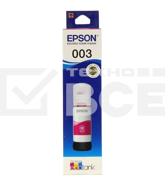 Чернила EPSON C13T00V398 пурпурный (65 мл) для L11050, L1110, L1210, L3101, L3110, L3156, L3210, L3215, L3216, L3250, L3256, L3258, L3260, L3550, L3556, L5290