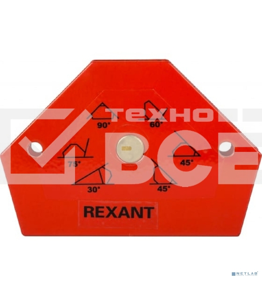 Магнитный угольник-держатель для сварки на 6 углов усилие 11,3 кг Rexant