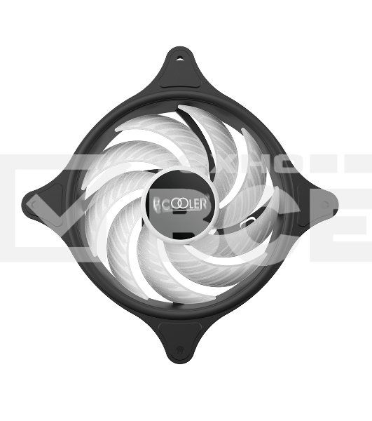 Вентилятор для корпуса PCCooler FX 120 ARGB черный, 120 мм, 2000 об/мин, 33.2 дБ, 4 pin
