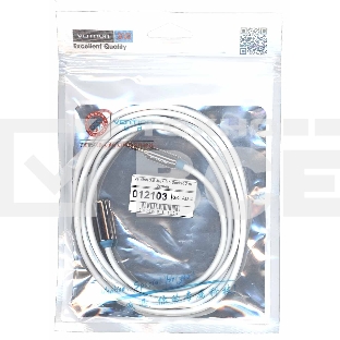 Кабель Vention 3.5 Jack-3.5 Socket 2 m белый круглый