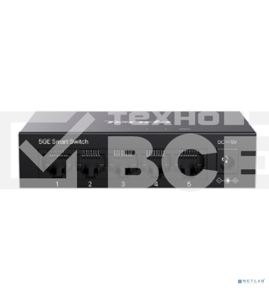 Коммутатор облачный управляемый Tenda TEG2205D 5x1 Гбит/с, настольный, металлический корпус