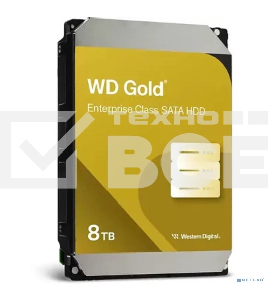 Жесткий диск WD SATA-III 8Tb WD8005FRYZ Desktop Gold 512E (7200rpm) 256Mb 3.5