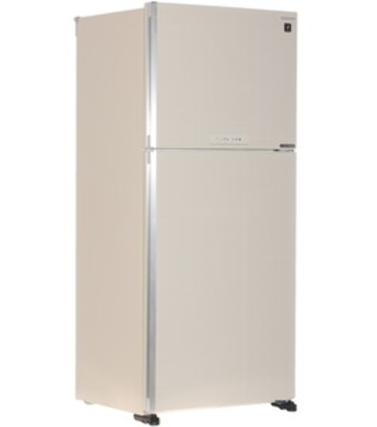 Холодильник Sharp SJ-XG55PMBE бежевый двухкамерный 394/162л морозилка сверху, No Frost