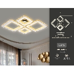 Потолочный светодиодный светильник Ambrella light FA1726/4 CH хром 3000K/4200K/6400K 108W 690*550*100 (ПДУ РАДИО 2.4G), фото8