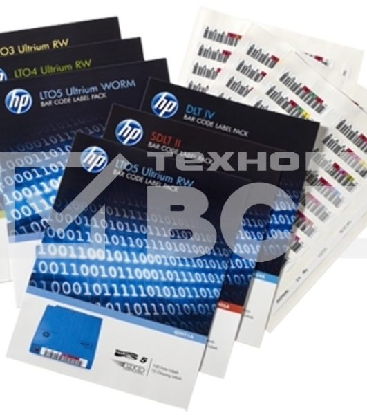 Наклейка HPE LTO-6 Ultrium RW Bar Code Pack (Q2013A)