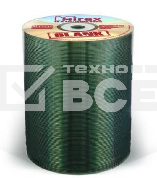 Диск CD-R Mirex 700 Mb, 48х, Shrink (100 шт.), Blank (100/500)