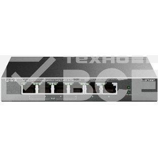 Коммутатор TP-Link 4-port 10/100Mbps Unmanaged PoE+ Switch with 2 10/100Mbps uplink ports, meta case, desktop mount, 4 802.3af/at compliant PoE+ port, 2 10/100Mbps uplink ports, DIP switches for Extend mode, Isolation mode and Priority mode, up to 250m Po