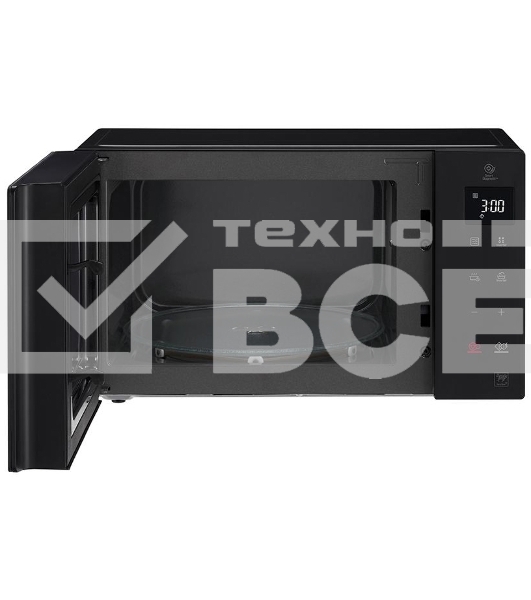 Микроволновая печь LG MW23R35GIB инвертор, черный, 23 л, 1000 Вт, переключатели - сенсор