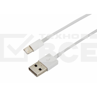 Кабель Rexant (18-0001) USB кабель для iPhone 5/6/7 моделей original copy 1:1 белый 