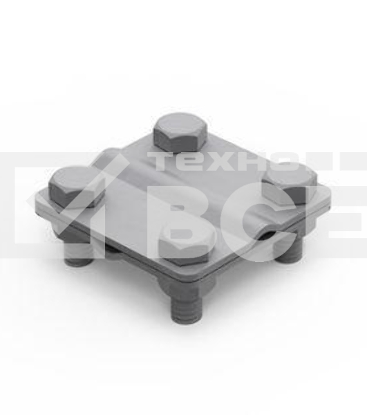 Соединитель крестовой пруток-пруток d8 ДКС NG3104