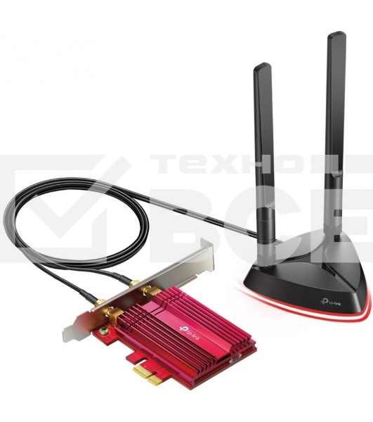 Адаптер TP-Link Wi-Fi 11AX 3000Mbps dual-band PCI-E adapter, two external Antennas