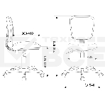 Кресло детское Бюрократ CH-204NX Sticks 08 фиолетовый, крестовина пластик, фото7