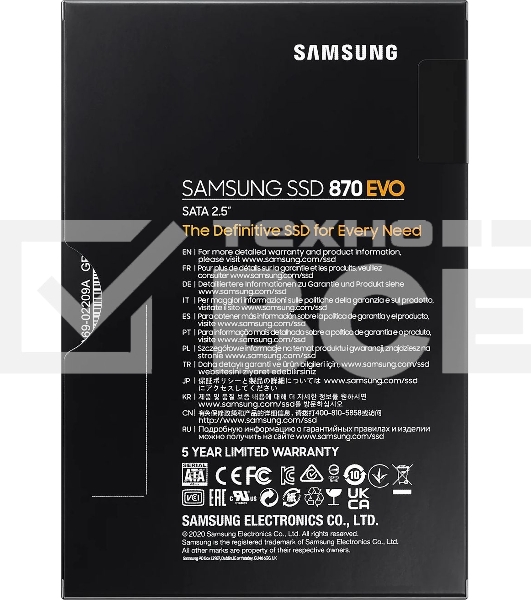 Накопитель SSD Samsung 870 EVO, 4TB, SATA III, 2.5