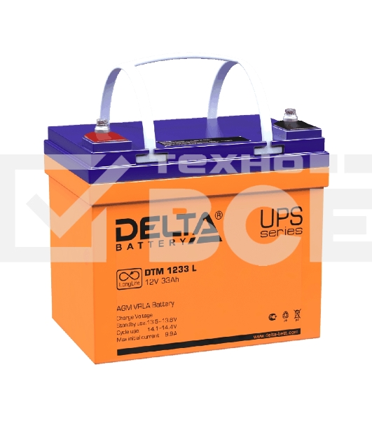 Батарея Delta DTM 1233 L (12V, 33Ah)
