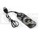 Хаб USB (концентратор) ExeGate EX293976RUS DUB-42 (кабель-адаптер USB2.0 --> 4xUSB2.0, Plug&Play, черный), фото 1