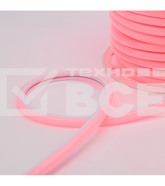 Гибкий неон LED SMD, форма – D, 16х16 мм, красный, 144 LED/м, бухта 50 м