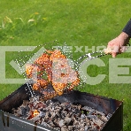 Решетка-гриль 240х310х55 мм, объемная хромированная Sparta, фото 1