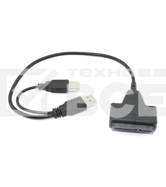 Переходник SATA на USB 2.0 на шнурке 30 см с индикатором
