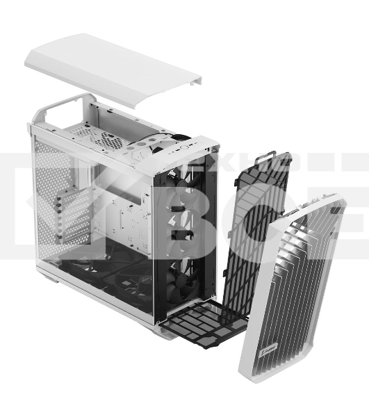 Корпус Fractal Design Torrent White TG Clear Tint / E-ATX, TG, 2x3.5, 4x2.5, 7xPCI, 1xUSB-C, 2xUSB3.0 / 2x180mm, 3x140mm fans inc. / FD-C-TOR1A-03