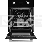 Духовой шкаф электрический Monsher MOE 4592 Acier ширина 45 см, High-Tech, 50 л, гидролизная очистка, 9 режимов, черный/нерж. сталь, фото4