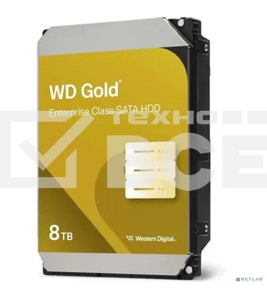 Жесткий диск WD SATA-III 8Tb WD8005FRYZ Desktop Gold 512E (7200rpm) 256Mb 3.5