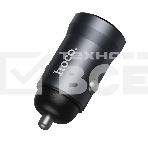 Автомобильное зарядное устройство Hoco, 18Вт, USB, Z62, металлический серый, коробка, фото3