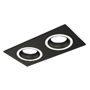 Комплект встраиваемого светильника Ambrella light XC7636040 SBK черный песок MR16 GU5.3 (C7636, N7111)