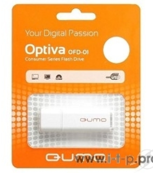 Флешка USB 2.0 QUMO 64Gb Optiva 02 белый