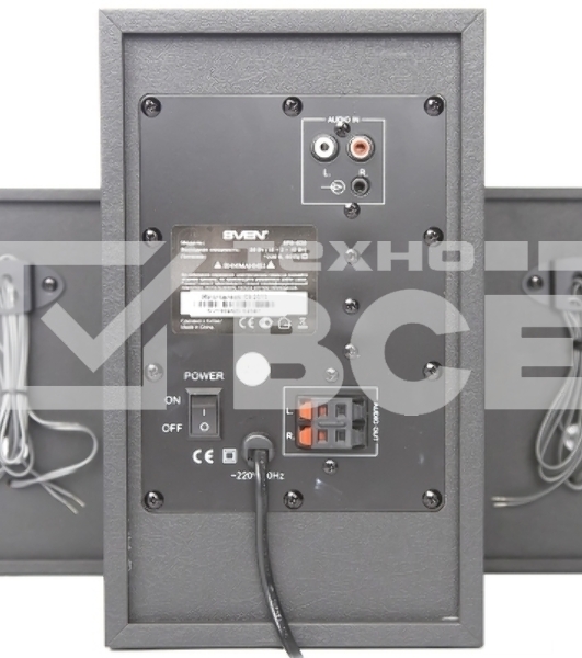 Колонки Sven SPS-820 2.1 черный 38Вт