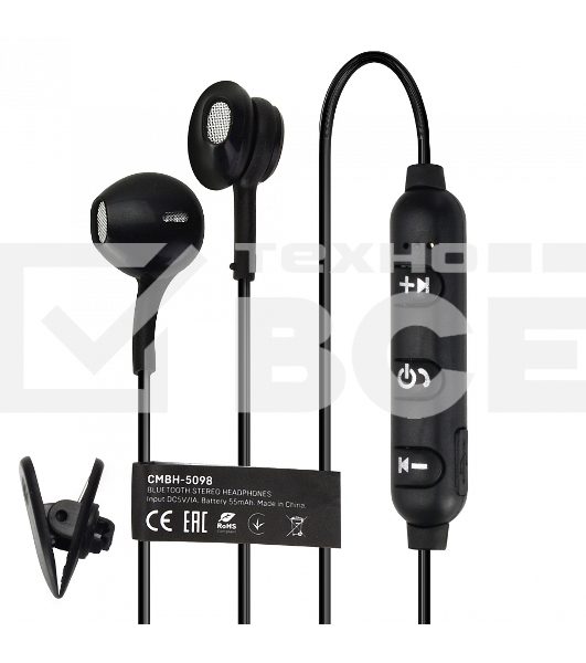 Наушники беспроводные Crown CMBH-5098 черный