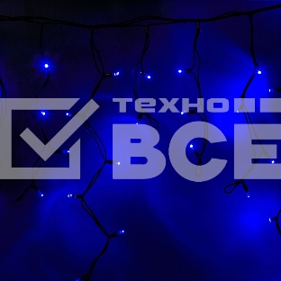 Гирлянда Айсикл (бахрома) светодиодный, 5,6 х 0,9 м, с эффектом мерцания,черный провод 