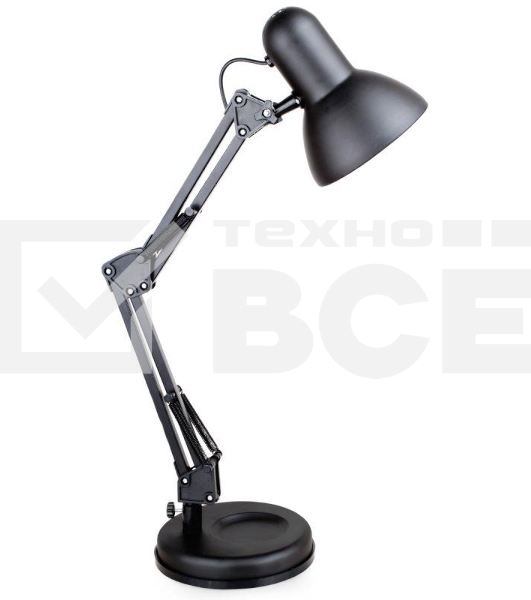 Светильник KD-313 C02 настол. 230В 60Вт E27 черный Camelion 13640