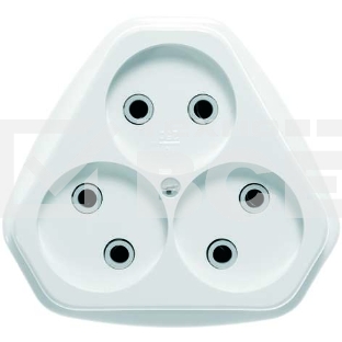 Розетка 3-м СП 10А IP20 РС10-394 Кунцево 5928
