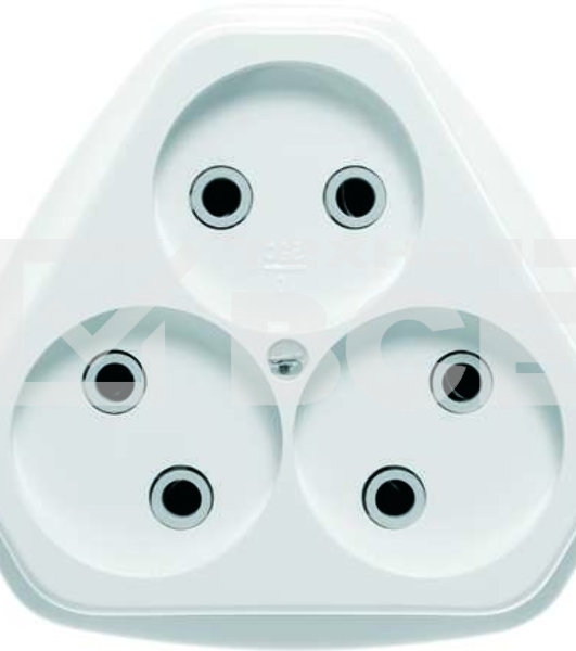 Розетка 3-м СП 10А IP20 РС10-394 Кунцево 5928