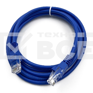Патч-корд Buro UTP cat5E 2м синий RJ-45 (m)-RJ-45 (m)