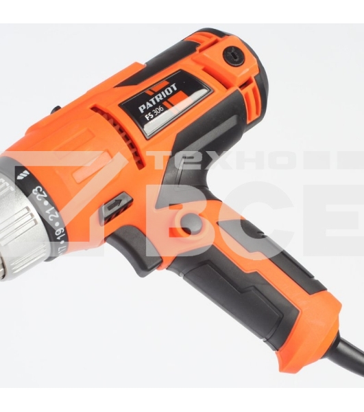 Дрель-шуруповерт Patriot FS 306, Сетевая, 300 Вт
