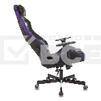 Кресло игровое Knight OUTRIDER черный/фиолетовый ромбик эко.кожа с подголов. крестовина металл, фото2