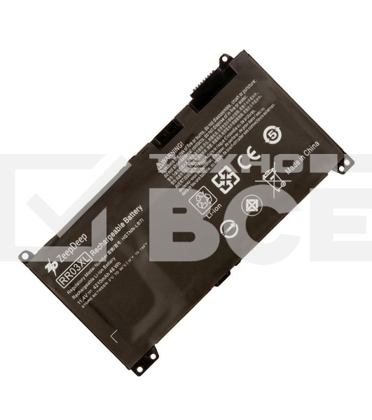 Аккумулятор для ноутбука HP ProBook G4 440, 430 G4, 450 G4, 455 G4, 470 G4, Chromebook 14 G4, 430 G5, 450 G5, 470 G5, 440 G5, 455 G5 (RR03XL) ZeepDeep Energy 48Wh, 4210mAh, 11.4V