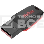 Флешка USB Netac U197 (NT03U197N-004G-20BK), 4Gb, USB 2.0, R/W 25/10, черный/красный, фото3
