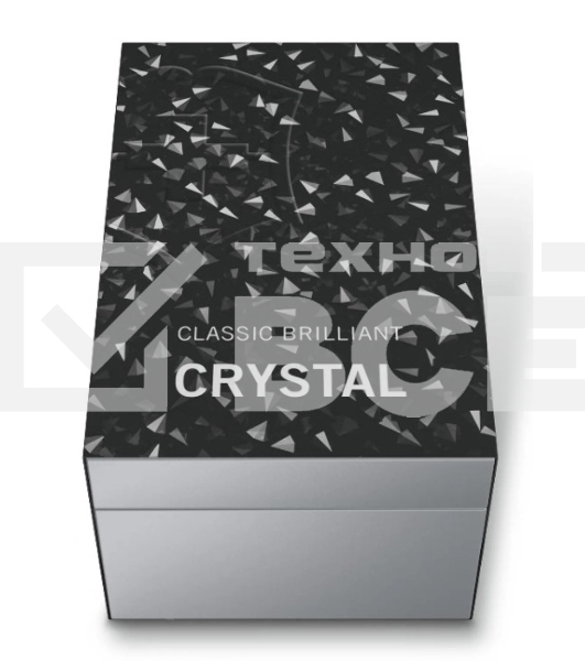 Нож перочинный Victorinox Classic Brilliant Crystal (0.6221.35) 58мм 5 функций черный/серебристый подар.коробка