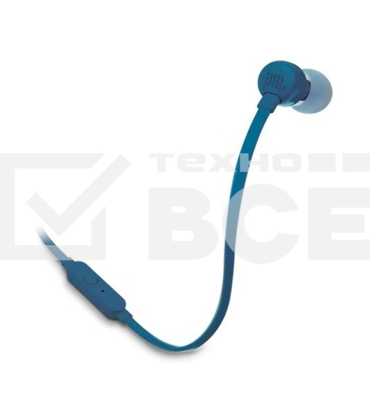 Наушники JBL Tune 110, 3.5 мм, внутриканальные, синий