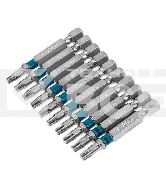 Набор бит TORX 20х50, сталь S2, 10 шт. Gross